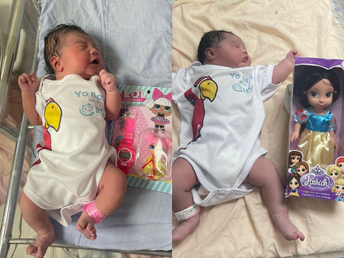 ¡Bienvenidas al 2024! Tres niñas, primeras en nacer en hospitales del IHSS