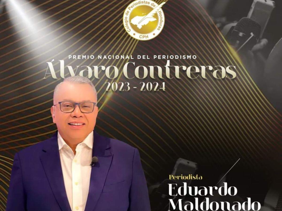Periodista Eduardo Maldonado será galardonado con premio Álvaro Contreras el próximo 25 de mayo