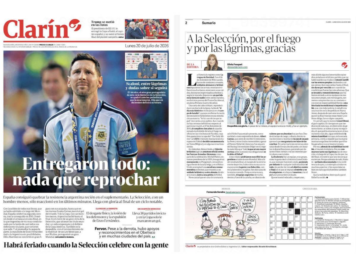 Fútbol 1, Criminales 0: medios internacionales explotan contra Argentina tras perder la final del Mundial