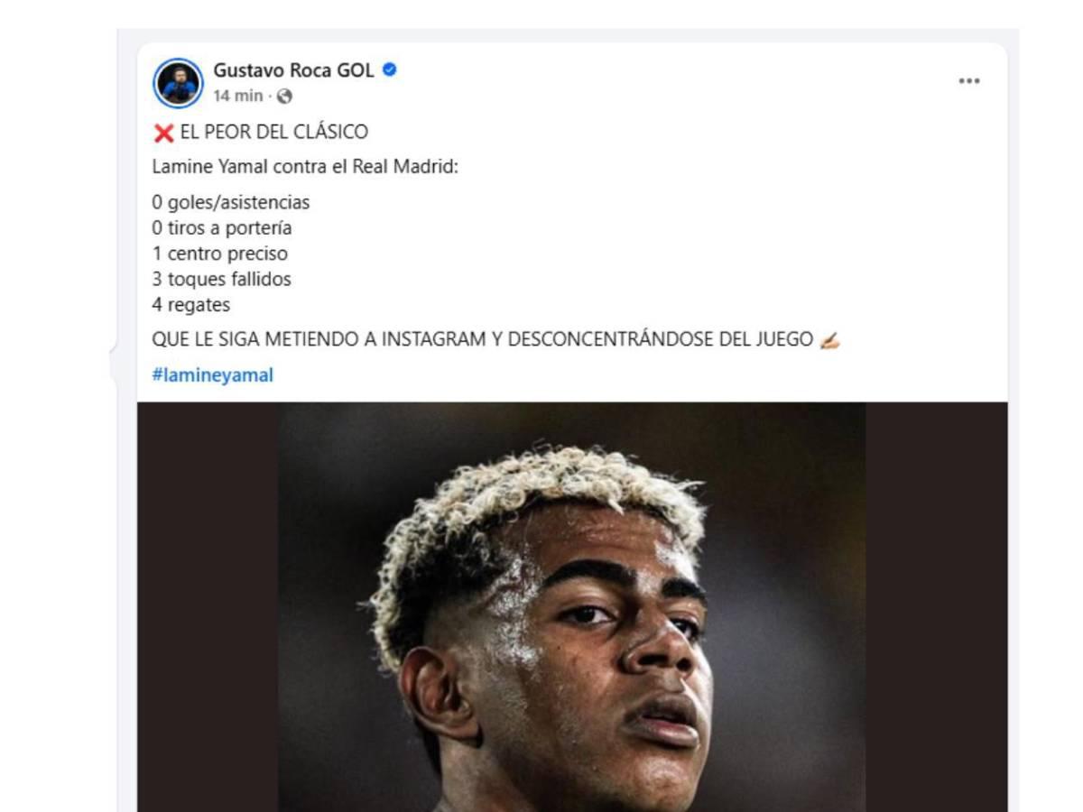 Periodista hondureña se burla y Soria reacciona: Lo que dice la prensa tras el Real Madrid-Barcelona