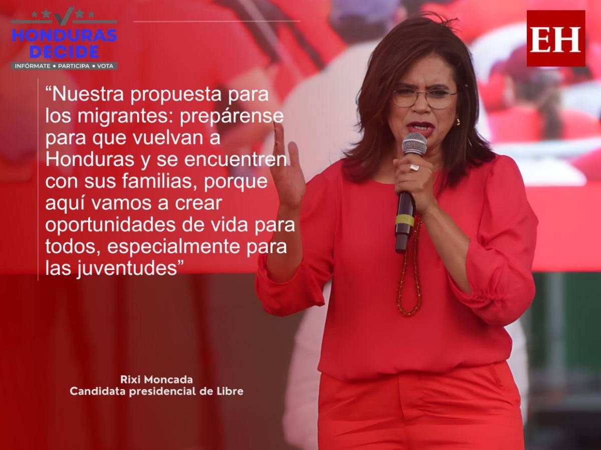 Nasralla y Asfura son los de la narcodictadura: las frases de Rixi Moncada en la Villa Olímpica