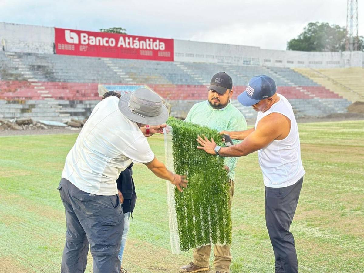 Así avanzan los trabajos de la nueva grama híbrida del estadio Ceibeño Así avanzan los trabajos de la nueva grama híbrida del estadio Ceibeño