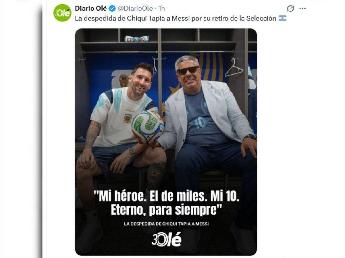 Infantino se rinde ante él: reacciones tras retiro de Messi de la Selección de Argentina