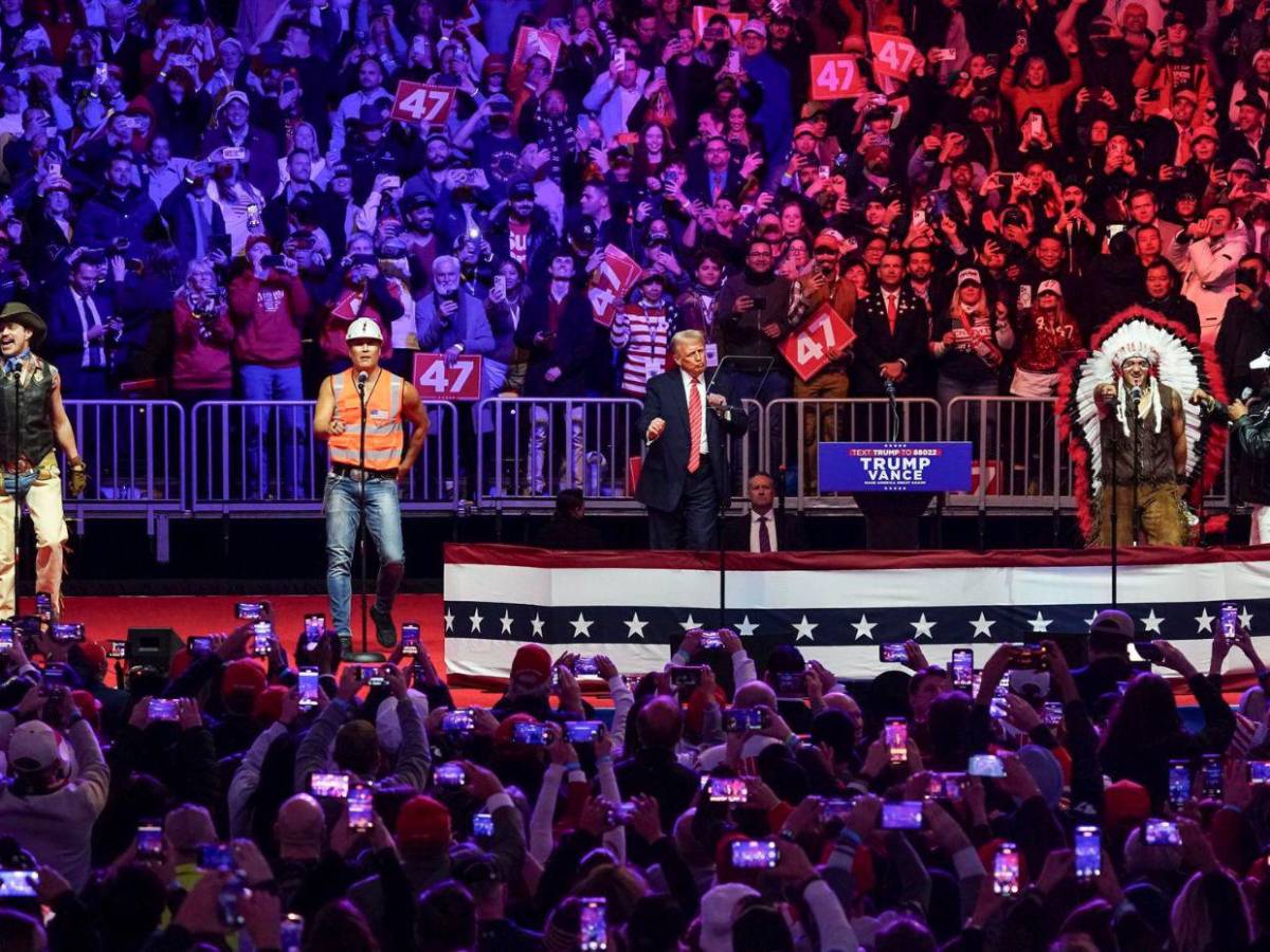 Las imágenes del rally que hizo Donald Trump en Washington previo a su investidura