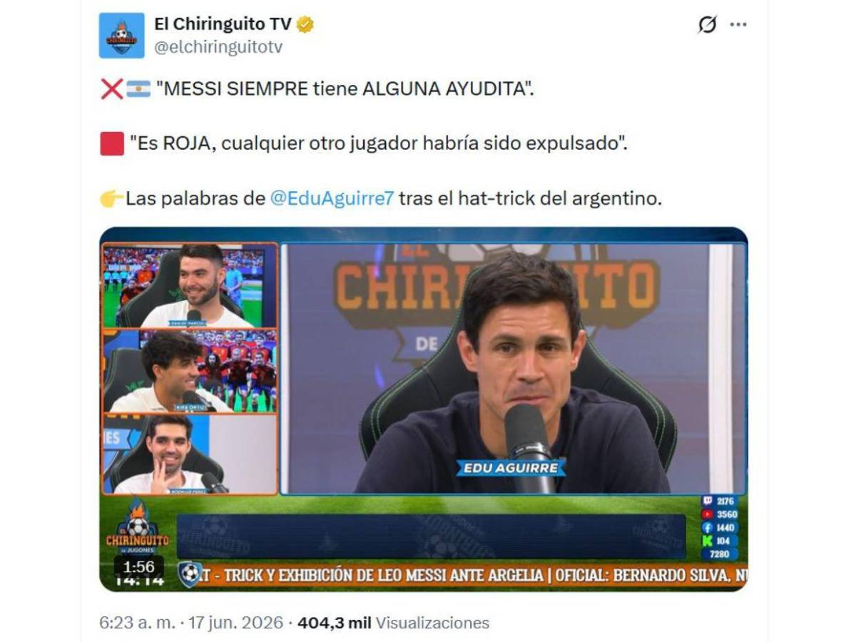 Explotan en redes tras falta de Messi donde pedían roja: Siempre tiene alguna ayudita