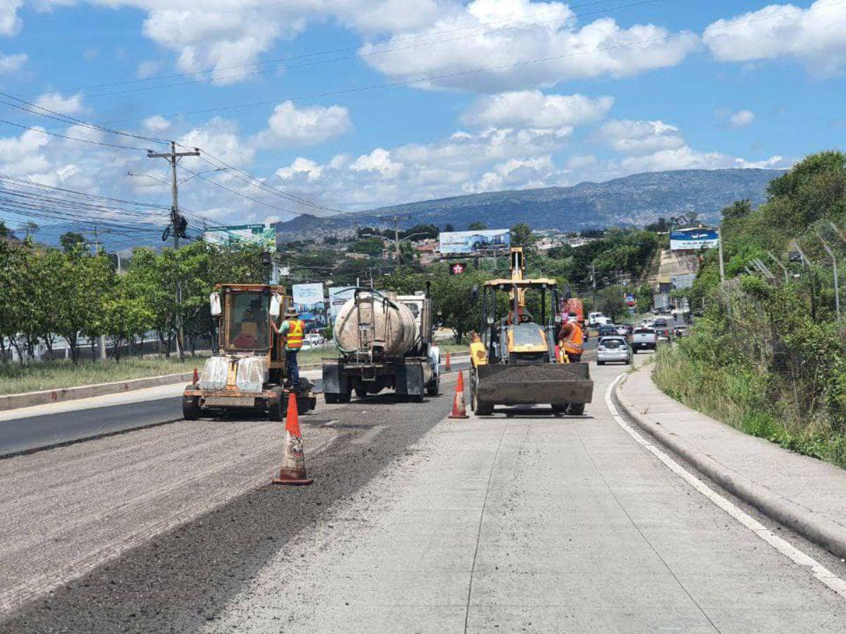 Casi cinco kilómetros se han reparado en el anillo periférico de Tegucigalpa