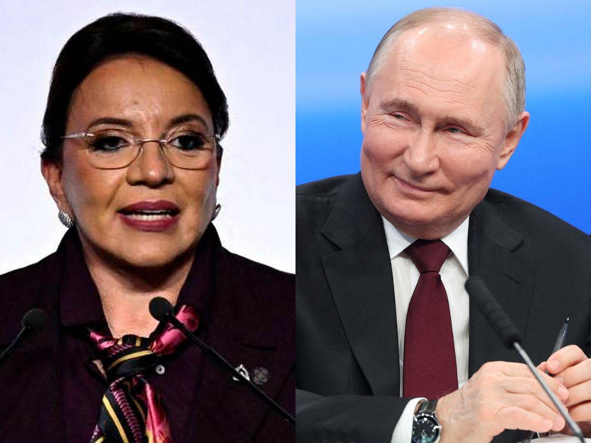 Xiomara Castro felicita a Putin por triunfo en elecciones en Rusia