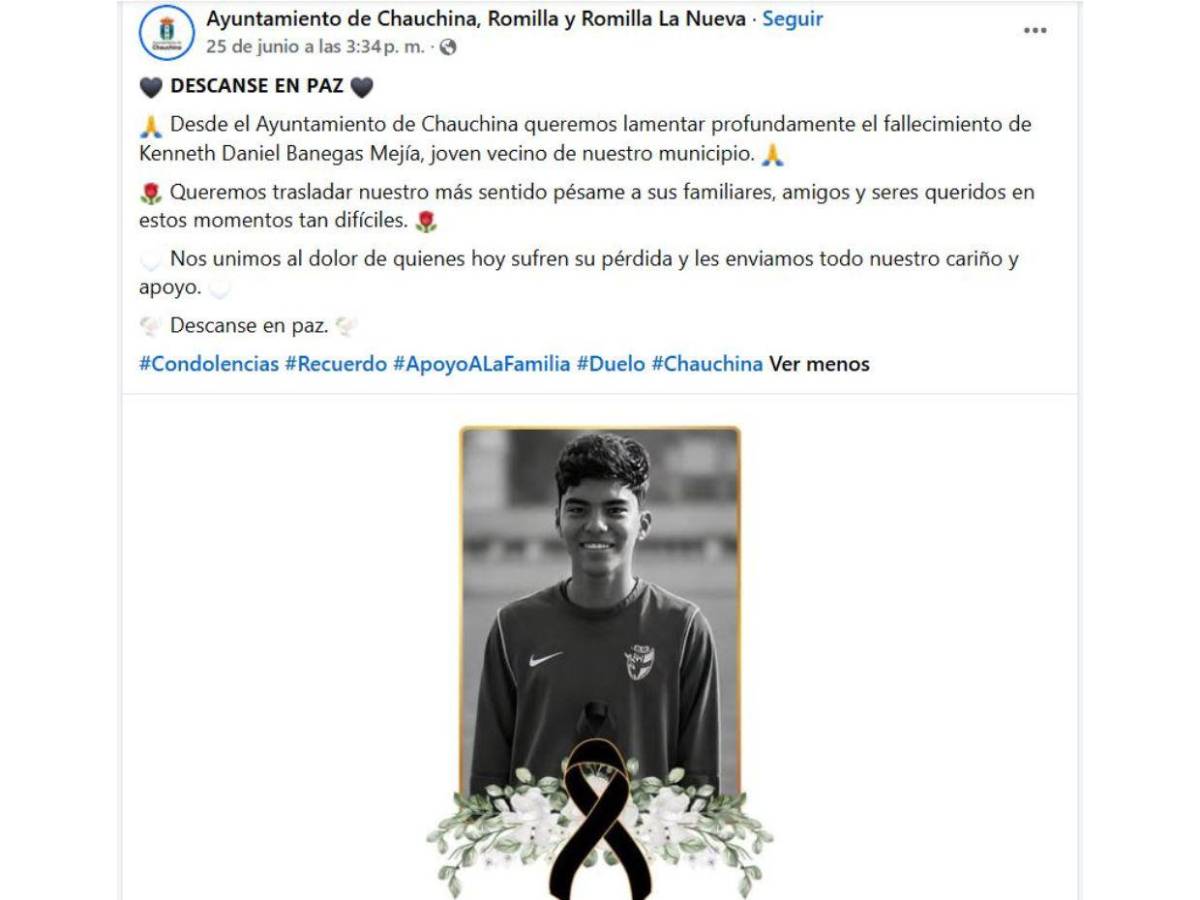 Joven futbolista hondureño muere tras caer de azotea en España: autoridades investigan