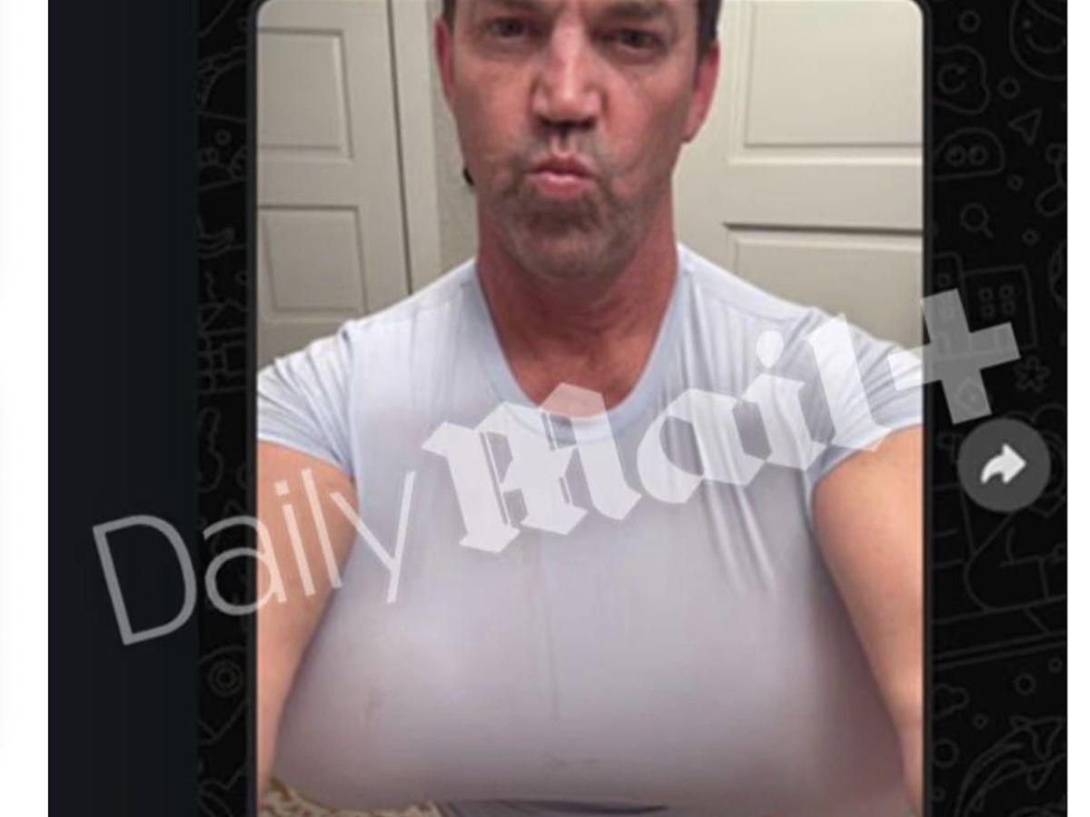 Difunden supuestas fotos del esposo de Kristi Noem usando senos postizos