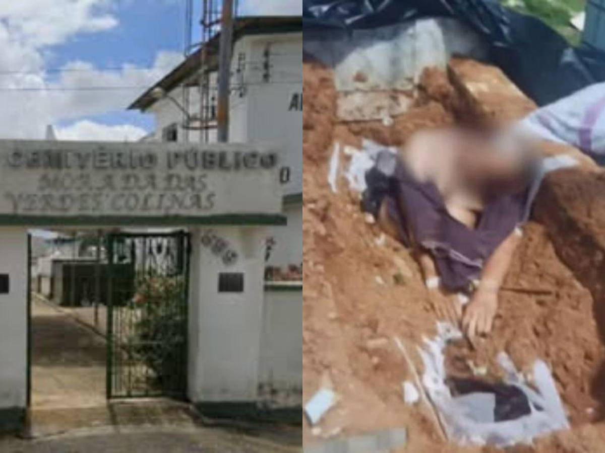 Sentado sobre su propia tumba encuentran cadáver en cementerio de Brasil