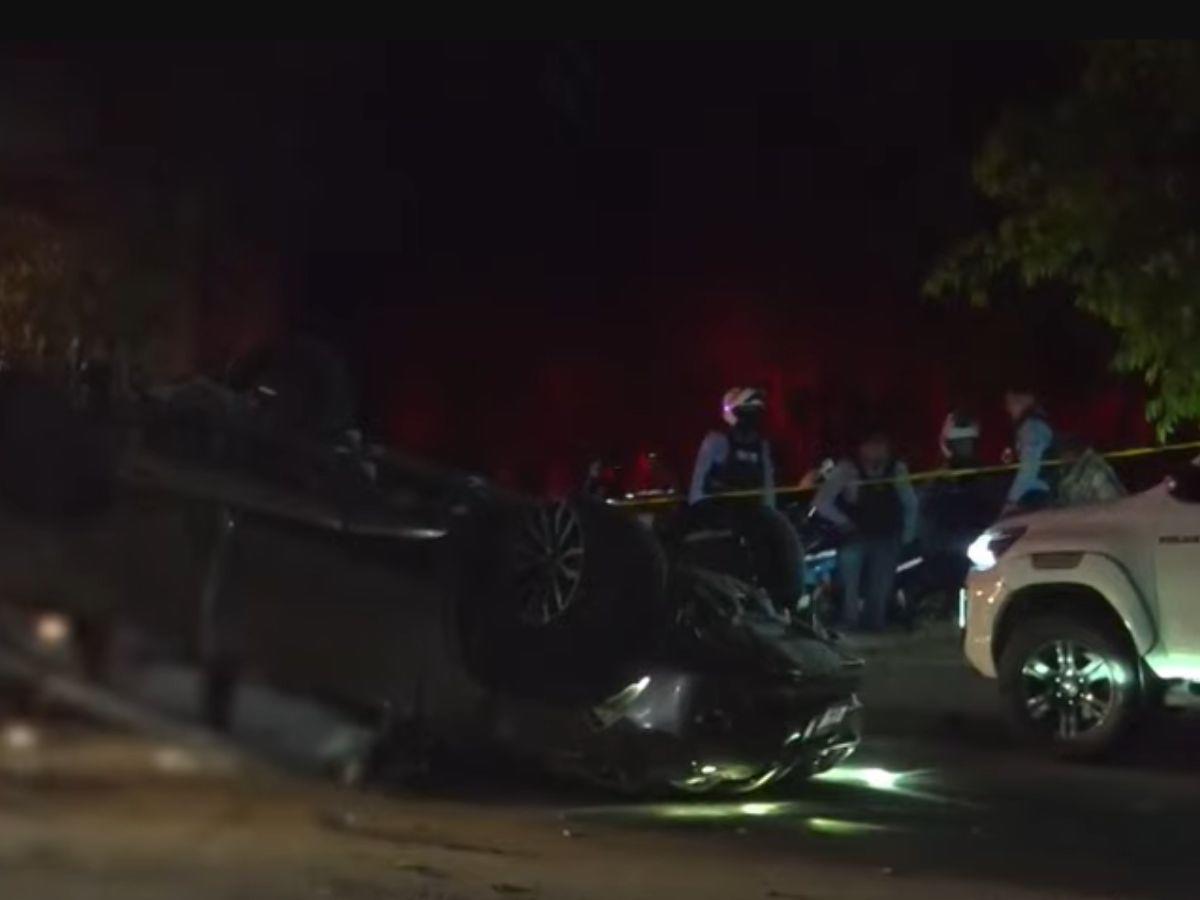 El carro cayó desde un puente: así ocurrió el accidente en Toncontín que dejó dos menores muertos