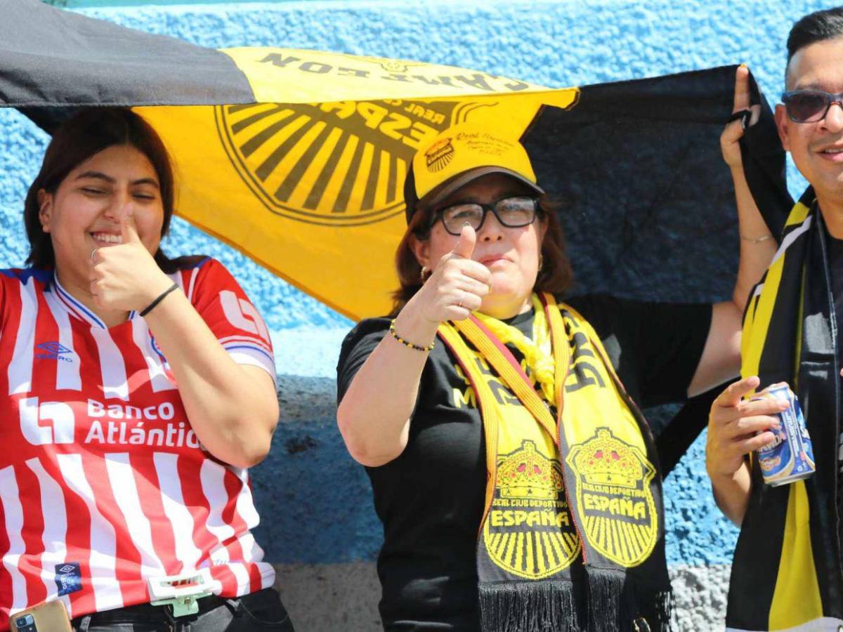 La furia aurinegra llega al Estadio Nacional para la final Olimpia vs Real España