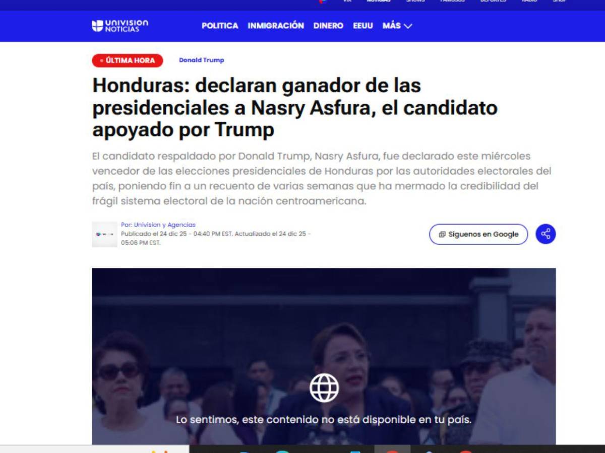 Medios internacionales informan al mundo sobre Nasry Asfura nuevo presidente electo de Honduras