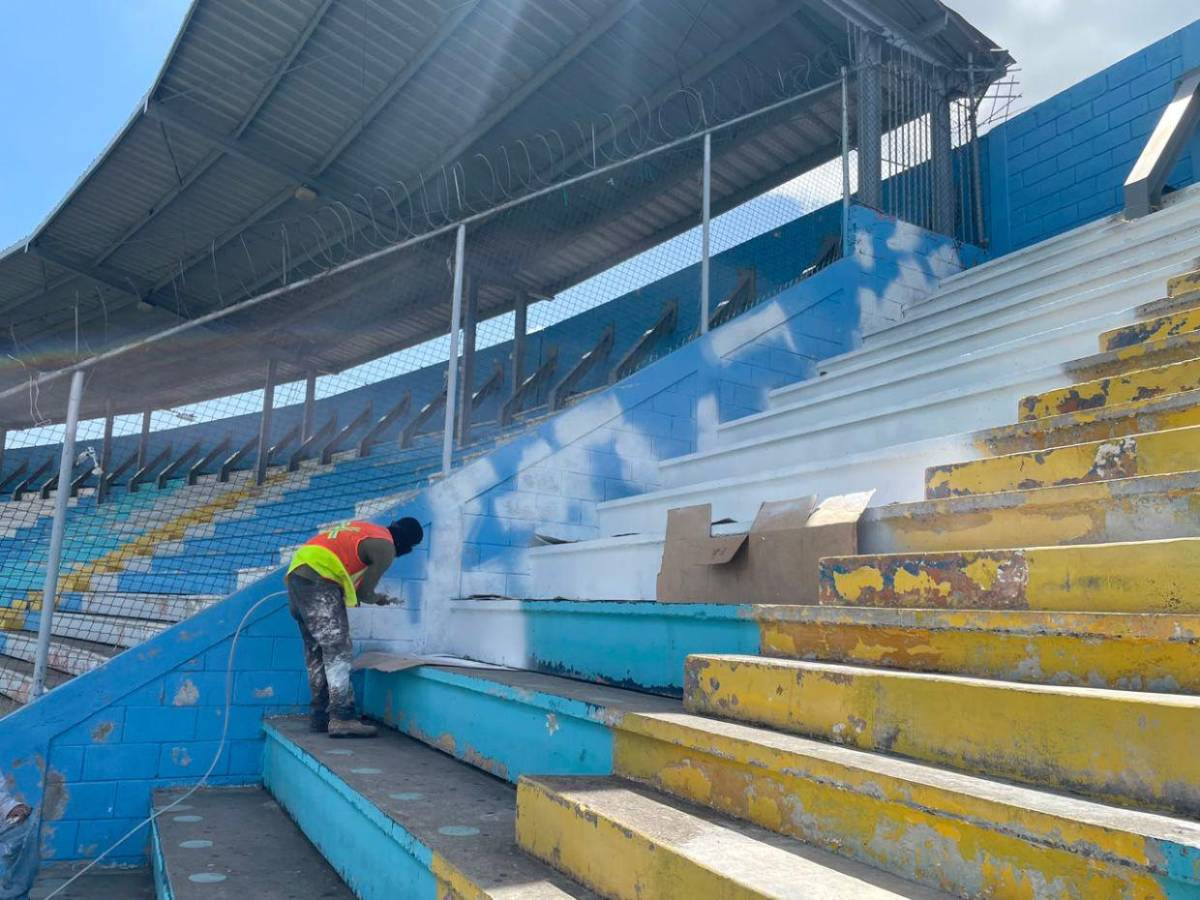 Gobierno de Xiomara Castro lo había dejado así: Condepor hace cambios en el Estadio Nacional