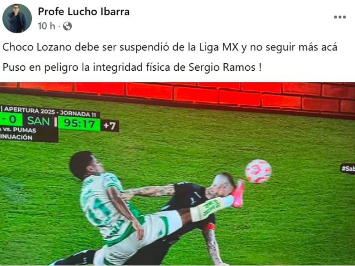 ¿Qué dijo Sergio Ramos? Críticas al Choco Lozano tras el golpe al español que significó la roja