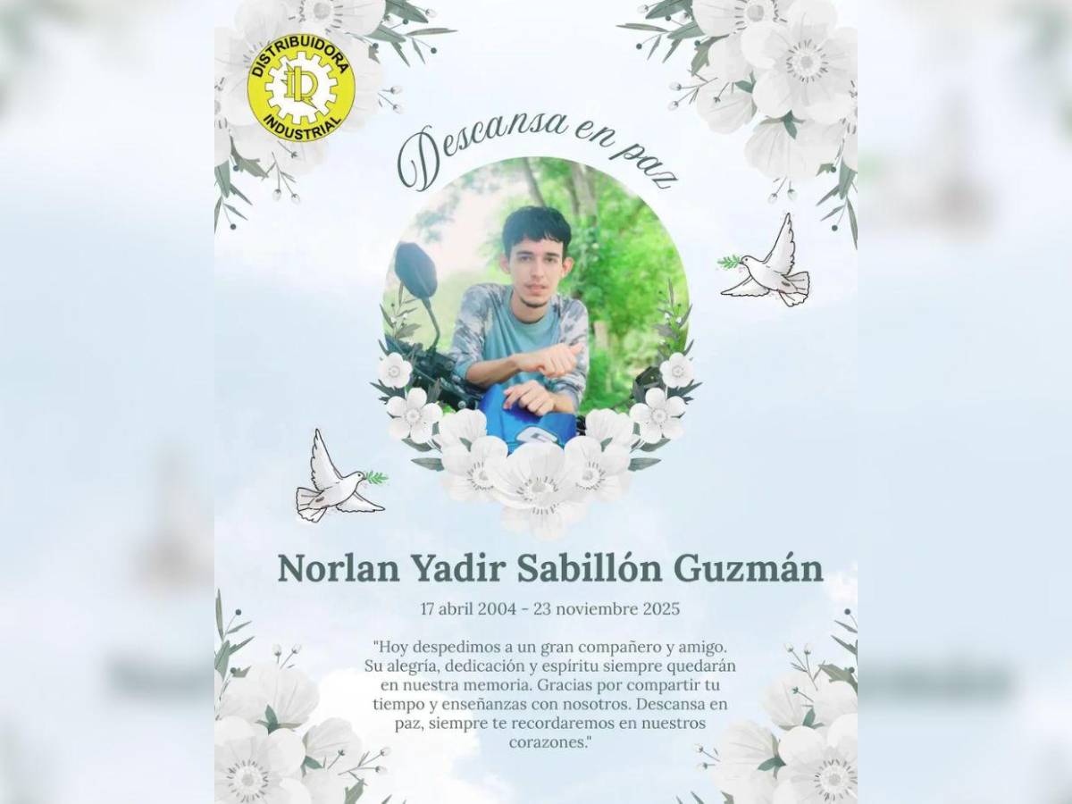 Norlan Sabillón, víctima mortal del trágico accidente en Santa Bárbara