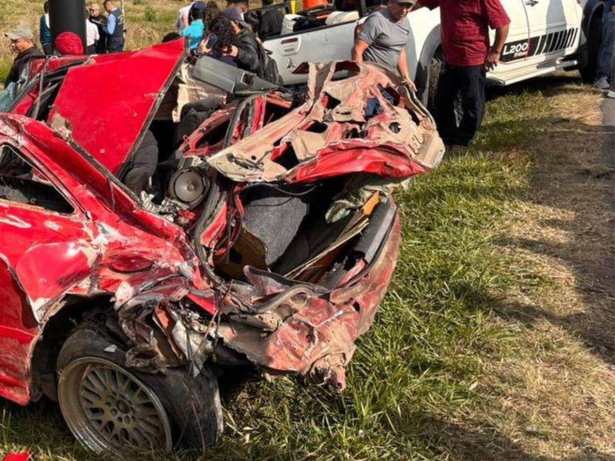 Impactó contra un muro de drenaje: El accidente mortal de Víctor José Alvarenga