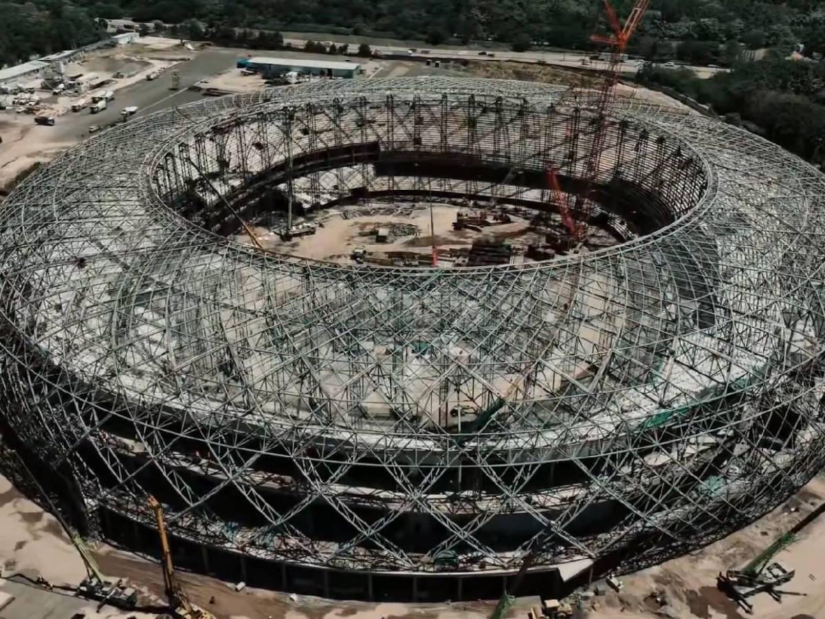 El Salvador hace historia: Así avanza la construcción del estadio más grande de Centroamérica