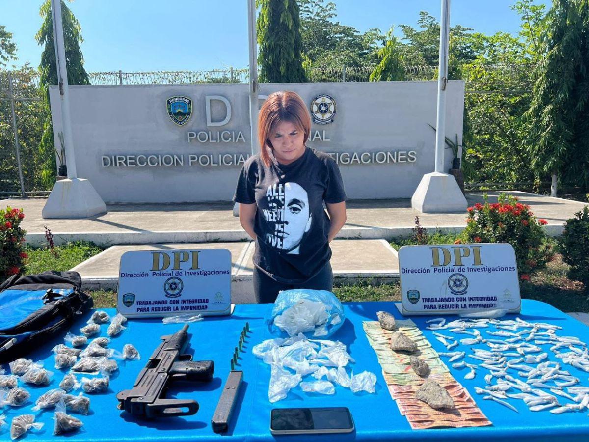 Daniela Guadalupe Fajardo el día de su detención.