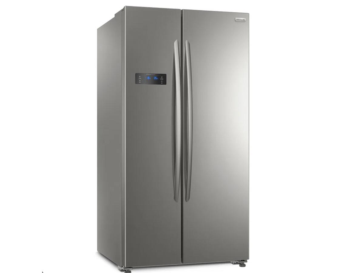 Este modelo ofrece un acabado y estantes de vidrio templado, en su exterior simulación acero y cuenta con iluminación de luz LED.