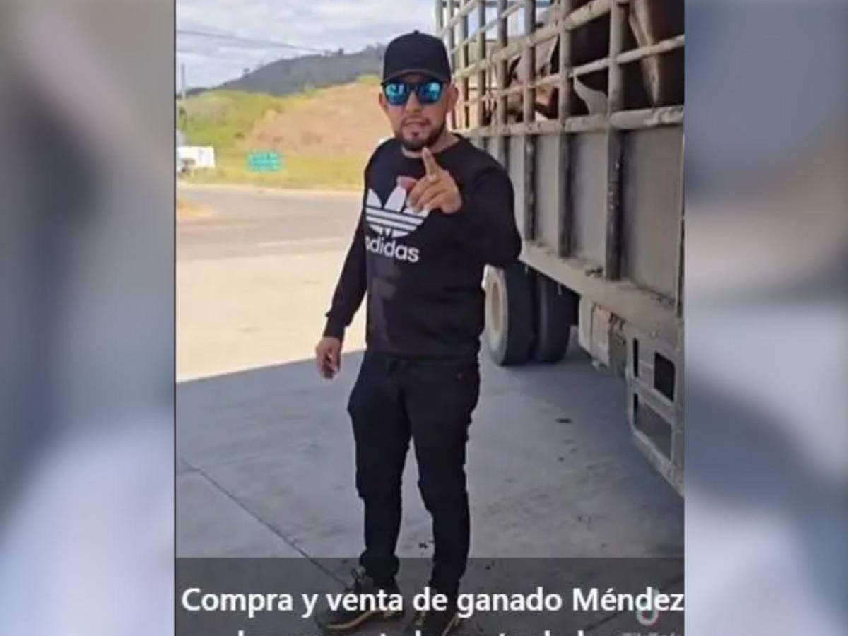 Joven se grabó en TikTok vendiendo ganado y horas después apareció muerto en Olancho