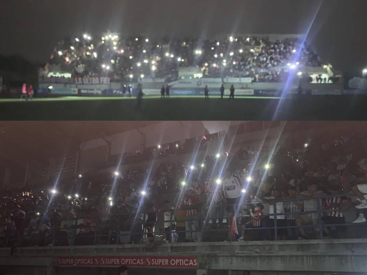 Partido entre UPN-Olimpia se detiene por ‘corte de energía’ en Choluteca