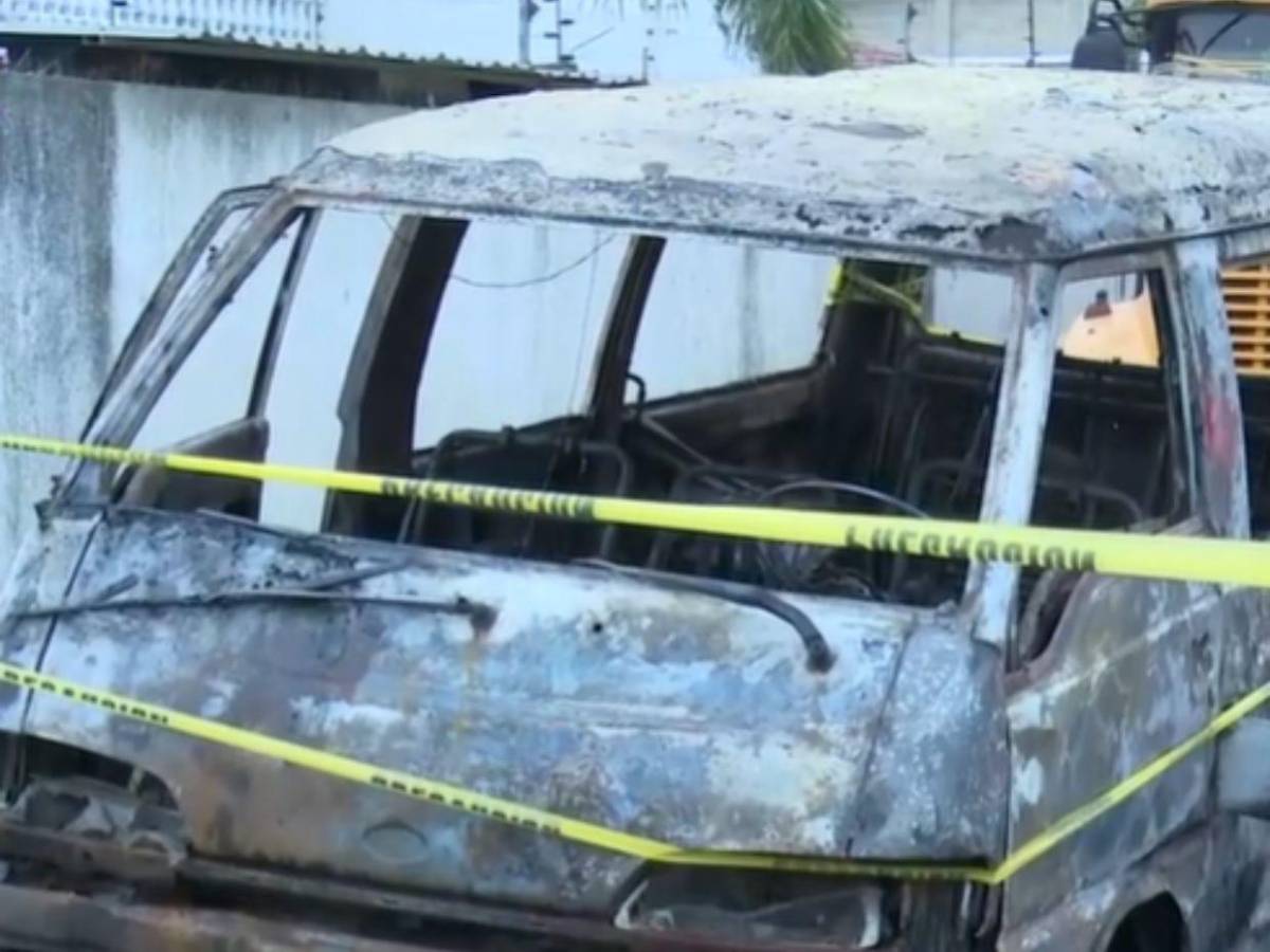Lo que se sabe del conductor desmembrado y carbonizado dentro de busito en SPS