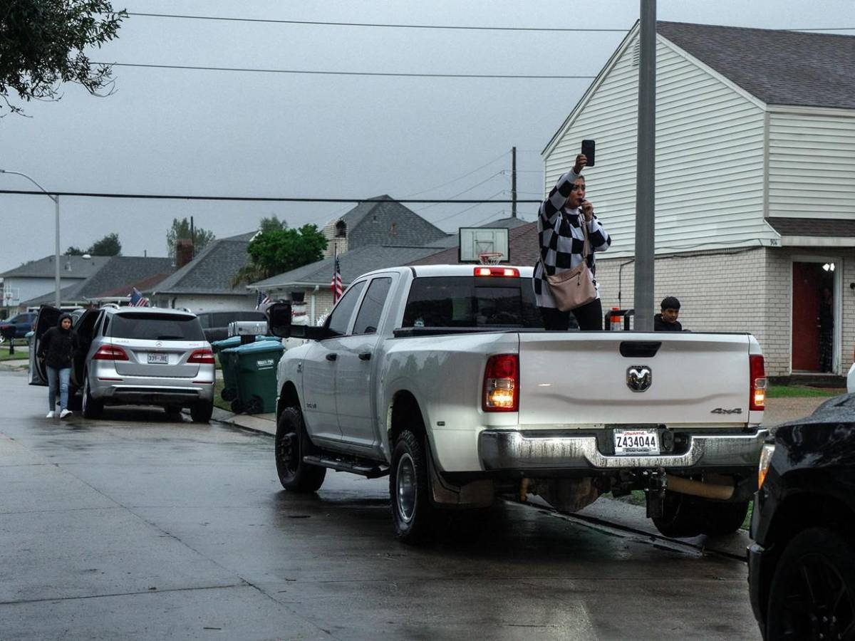 Hondureños protestan contra la represión migratoria en Kenner, Luisiana