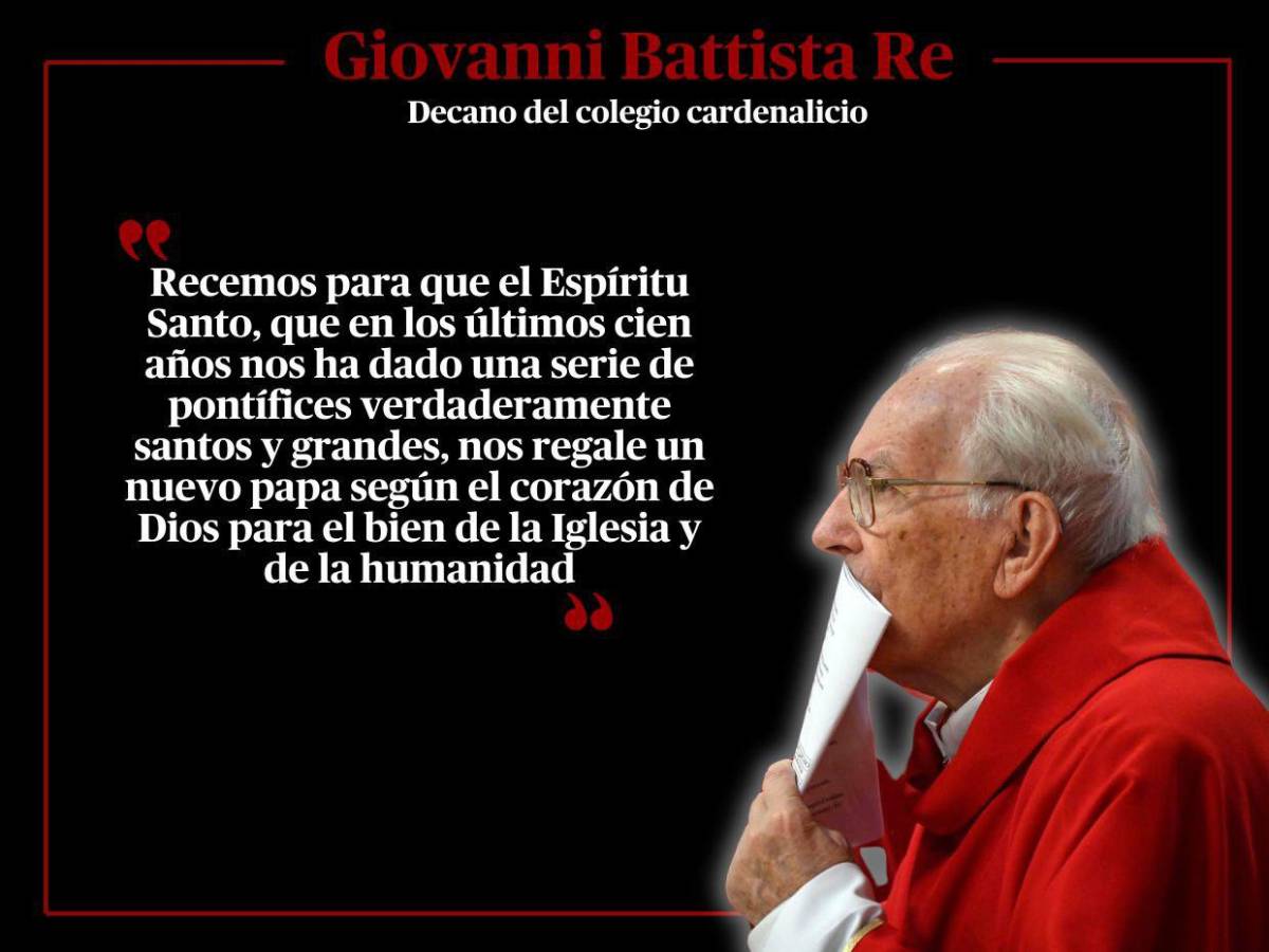 Las frases del decano Giovanni Battista Re en misa previo a Cónclave
