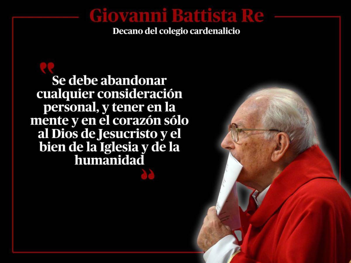 Las frases del decano Giovanni Battista Re en misa previo a Cónclave