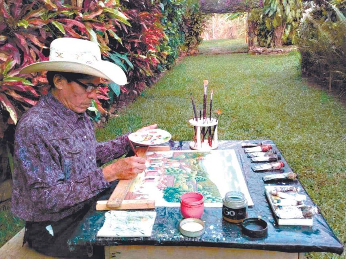 Pedro Roberto Grandez pinta la vida en el campo