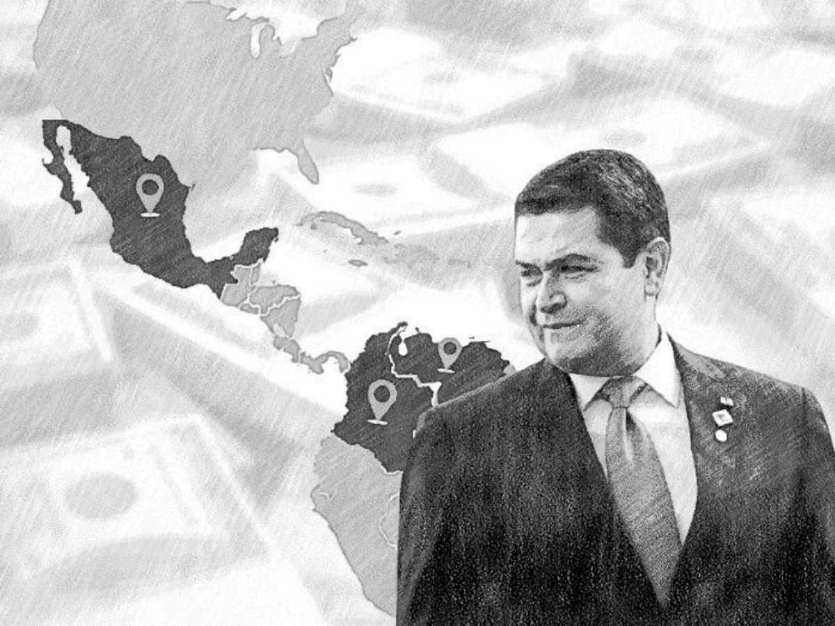 Mapas: De Colombia a México, las huellas de la narcoactividad ligada a JOH