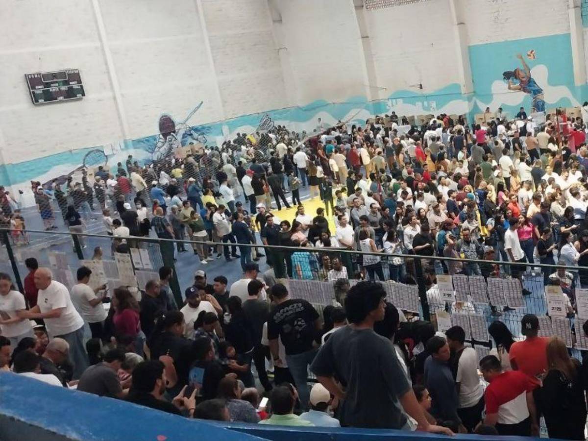 Masiva afluencia de votantes se reporta en la Villa Olímpica y otras zonas de la capital