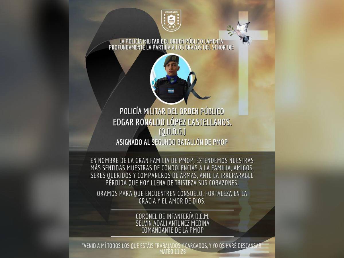 Díganle a mi familia que la amo: últimas palabras de militar antes de morir en Yoro