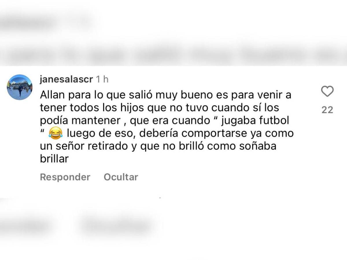 Esposa del tico Walter Centeno atiza contra exjugador de Real España