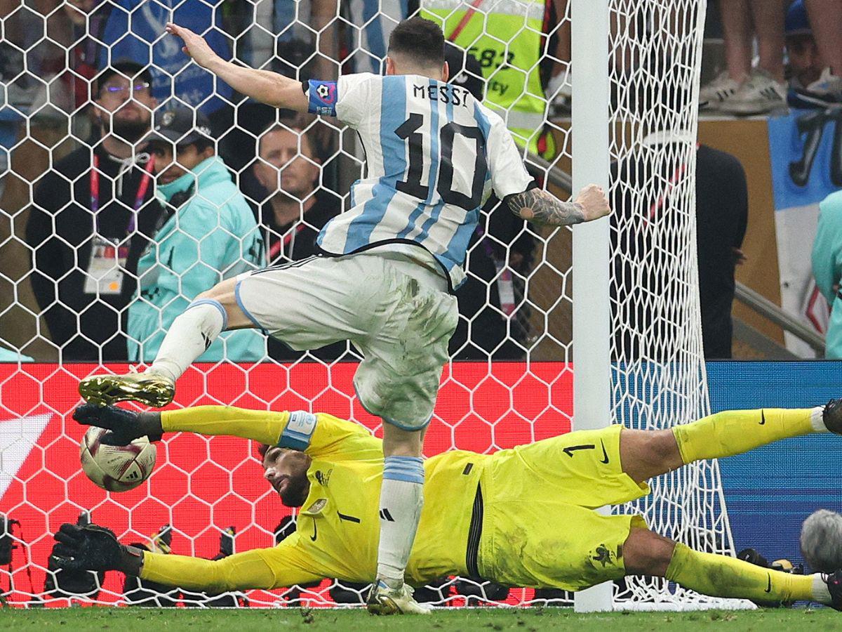 El disparo de La Pulga fue inatajable para Lloris.