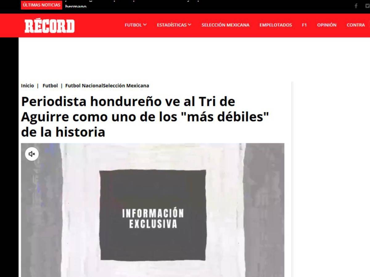 Prensa mexicana calienta la semifinal de México vs Honduras en Copa Oro 2025