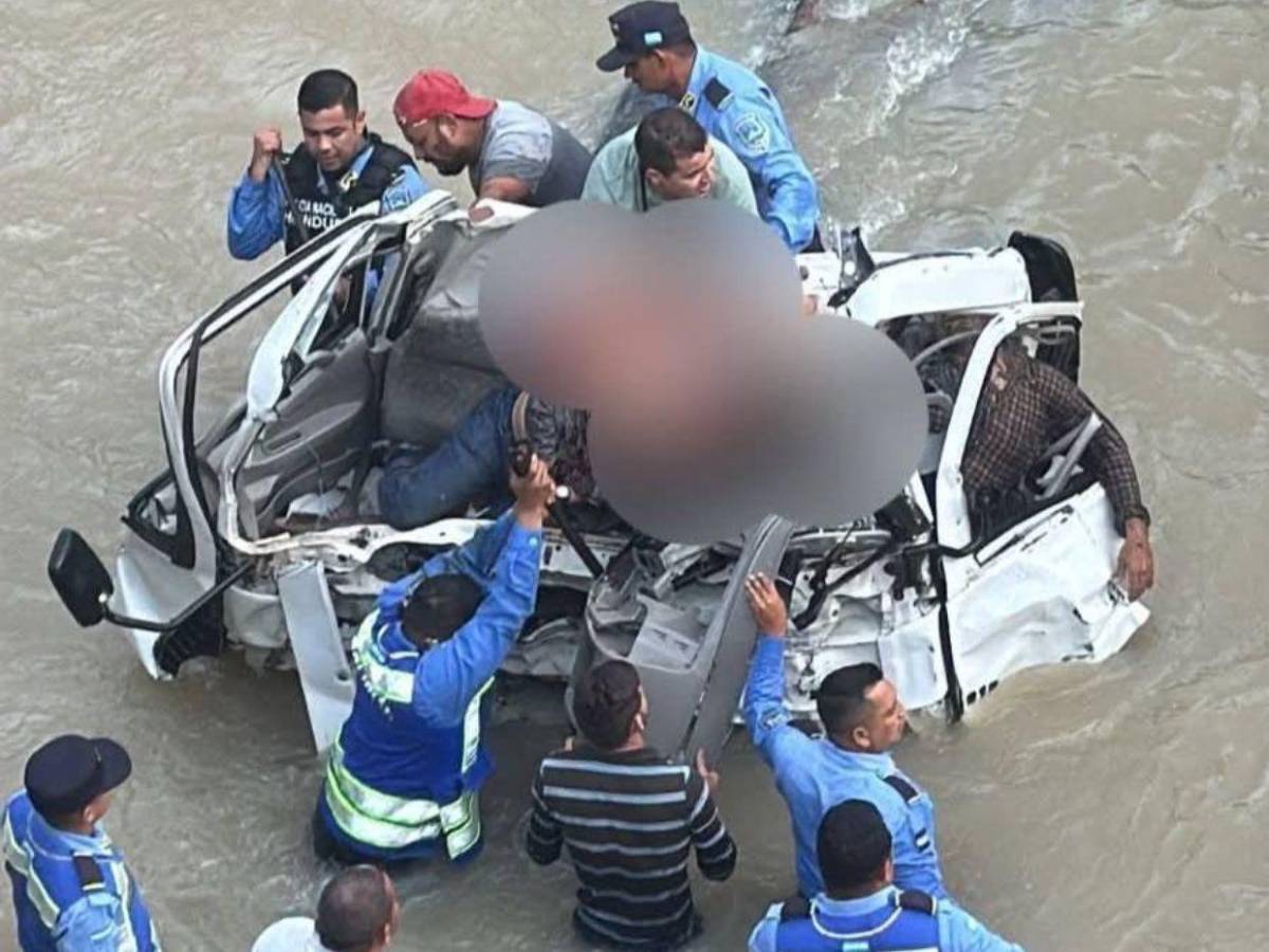 Mueren dos hombres a bordo de un camión al caer a un río en Lucerna, Ocotepeque