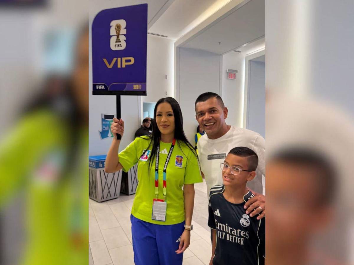 Amado Guevara dijo presente en el España vs Arabia Saudita junto a toda su familia