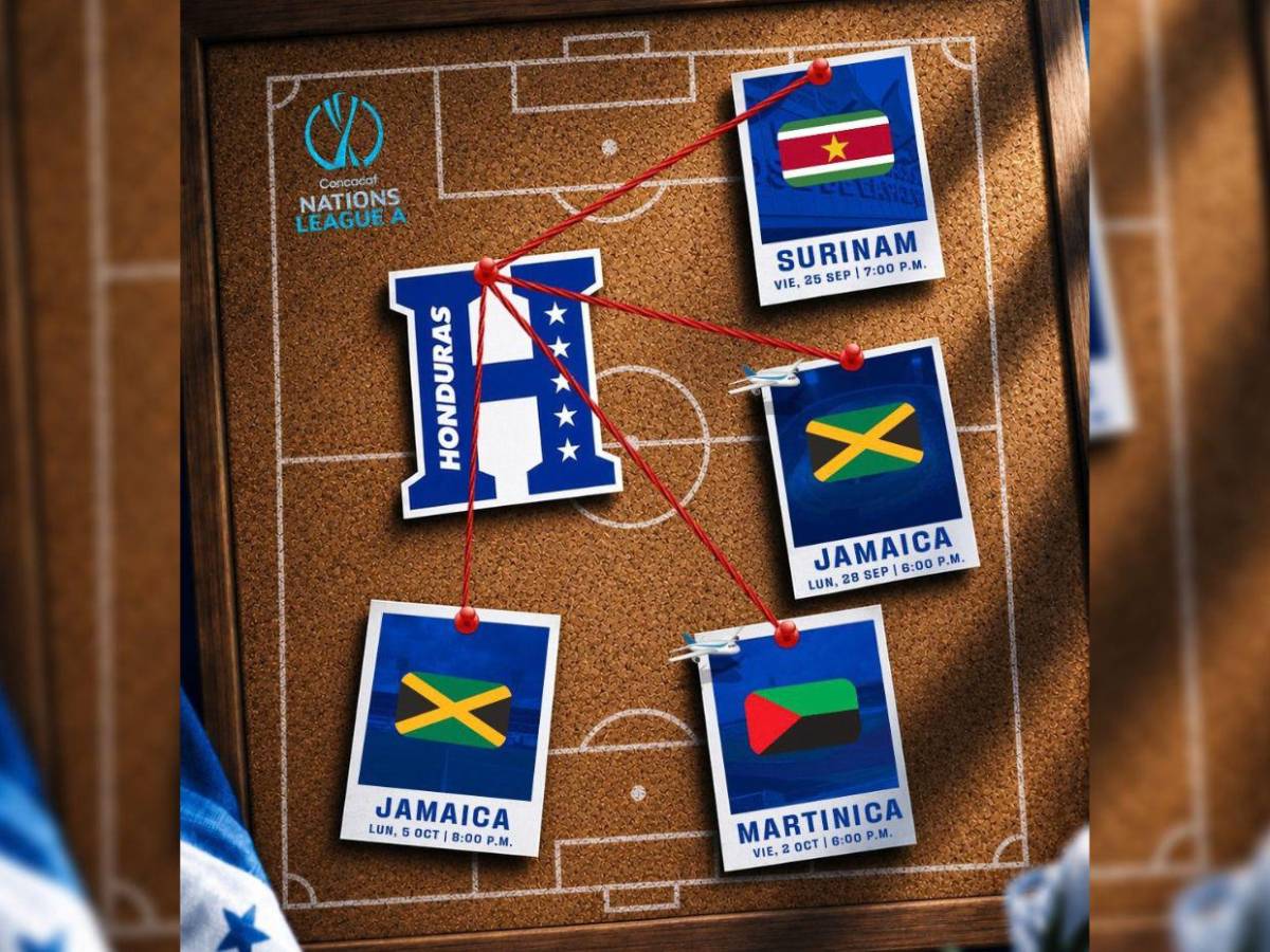 Nations League 2026-2027: Honduras y sus números ante Surinam, Jamaica y Martinica