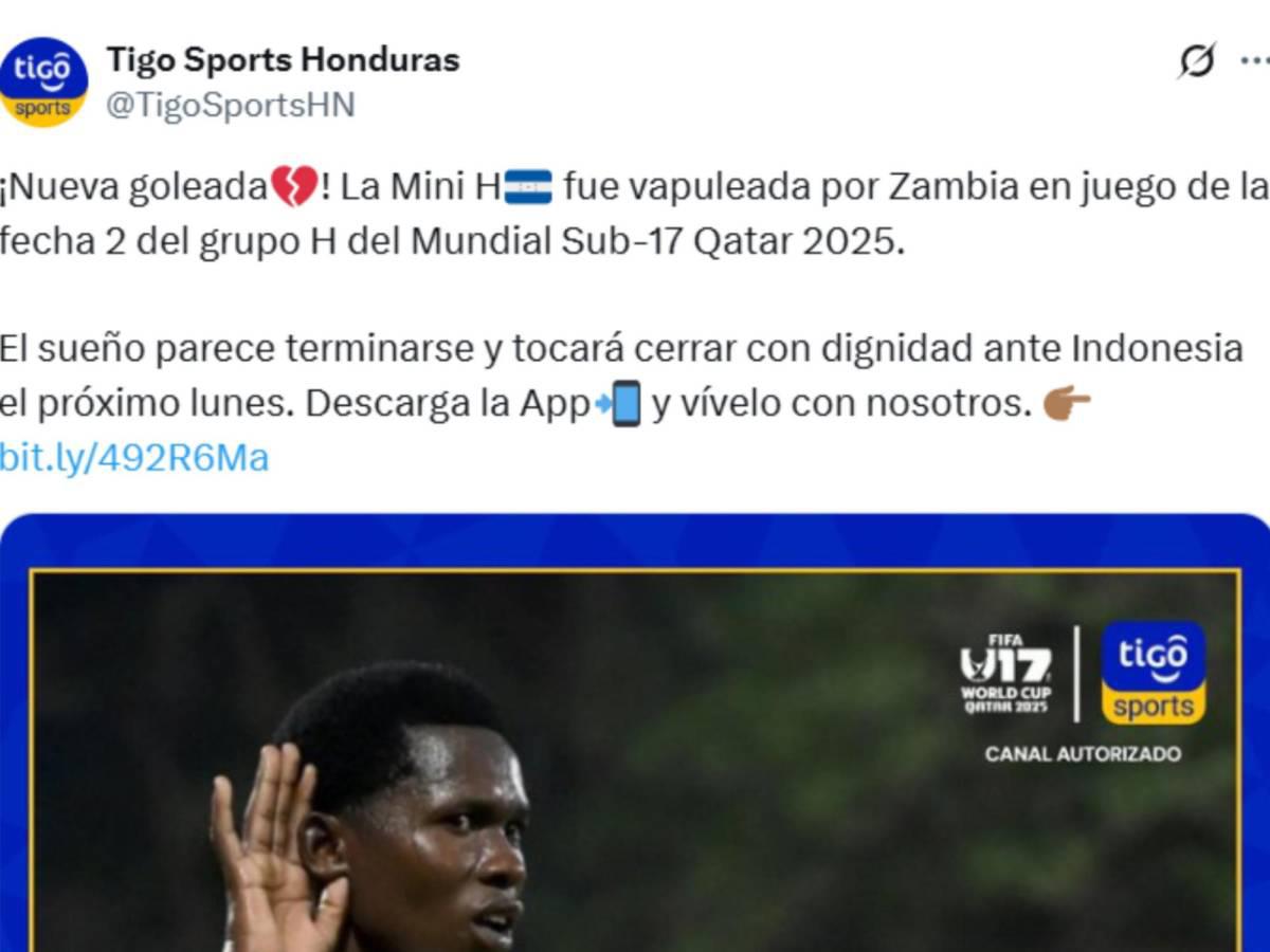 Indignación en medios catrachos por goleadas a Honduras en el Mundial Sub-17