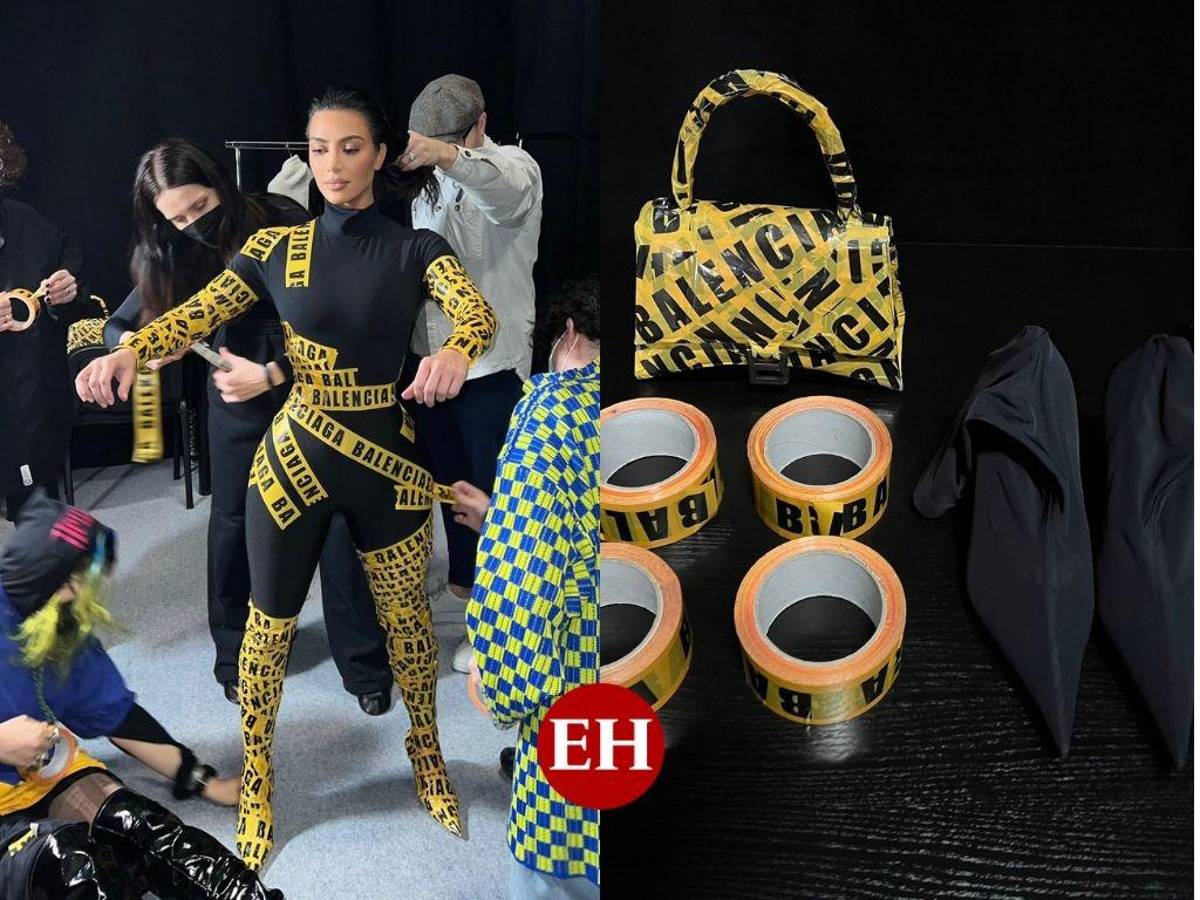‘La More’ recrea atuendo de Kim Kardashian con cinta adhesiva: aquí el resultado final
