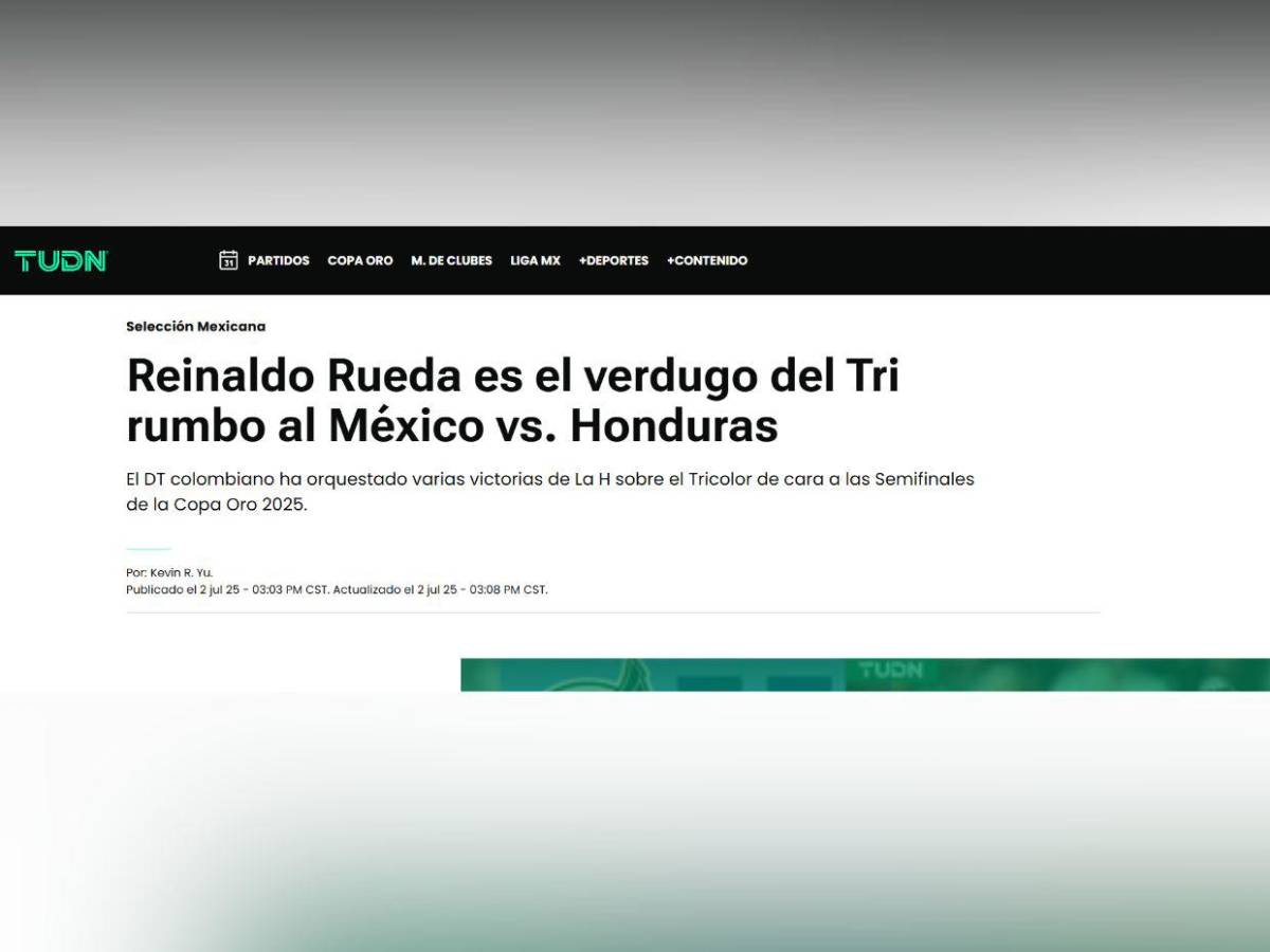 Prensa mexicana calienta la semifinal de México vs Honduras en Copa Oro 2025