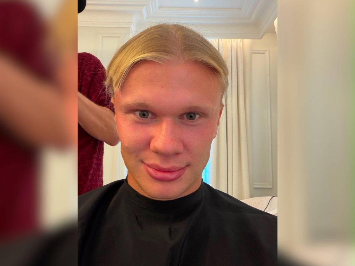 ¡No es IA! Erling Haaland dice adiós a su icónica cabellera rubia: así luce ahora