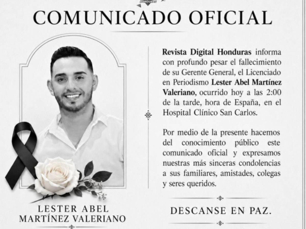 ¿Qué enfermedad padecía? Él era Lester Martínez, comunicador social hondureño que murió