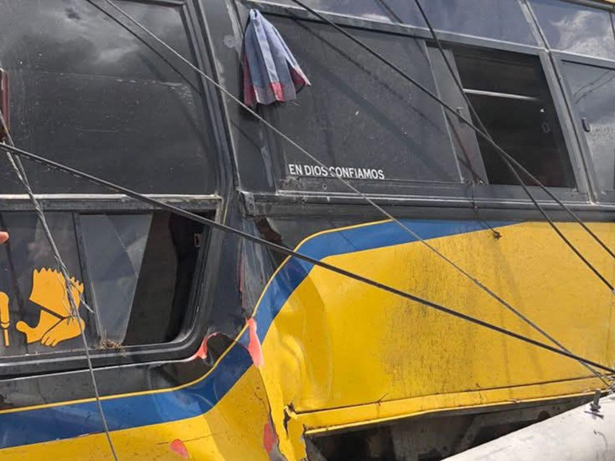 La víctima sufrió un fuerte impacto en el rostro: mortal accidente entre bus y turismo en Morocelí