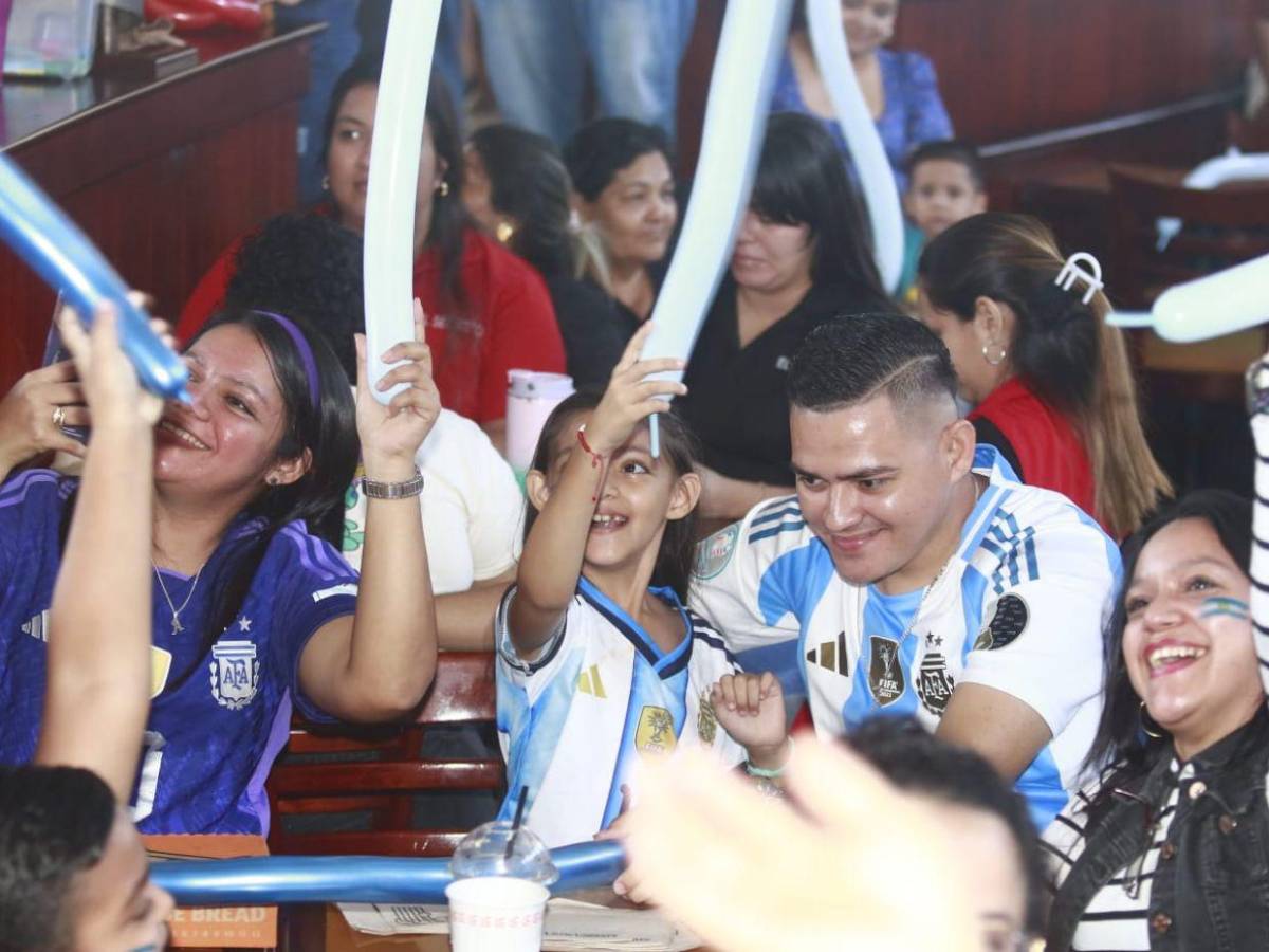 Tensión total: hondureños vivieron con intensidad la final del Mundial entre España y Argentina