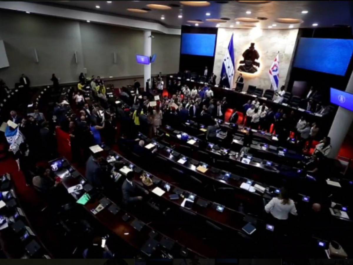 Empujones y gritos en el Congreso tras lectura de denuncia de juicio político