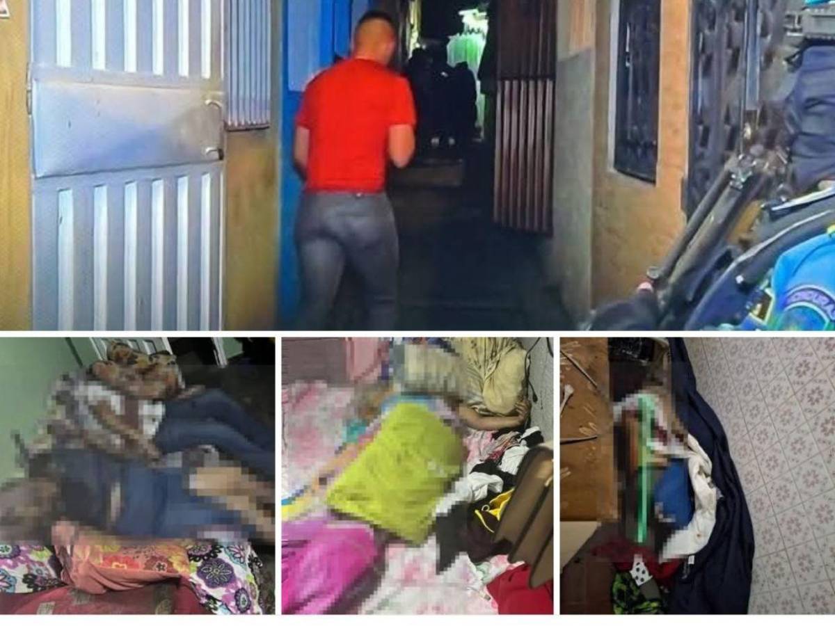 Un cuchillo en el cuello y casquillos de bala: así habrían asesinado a familia en la Centroamérica