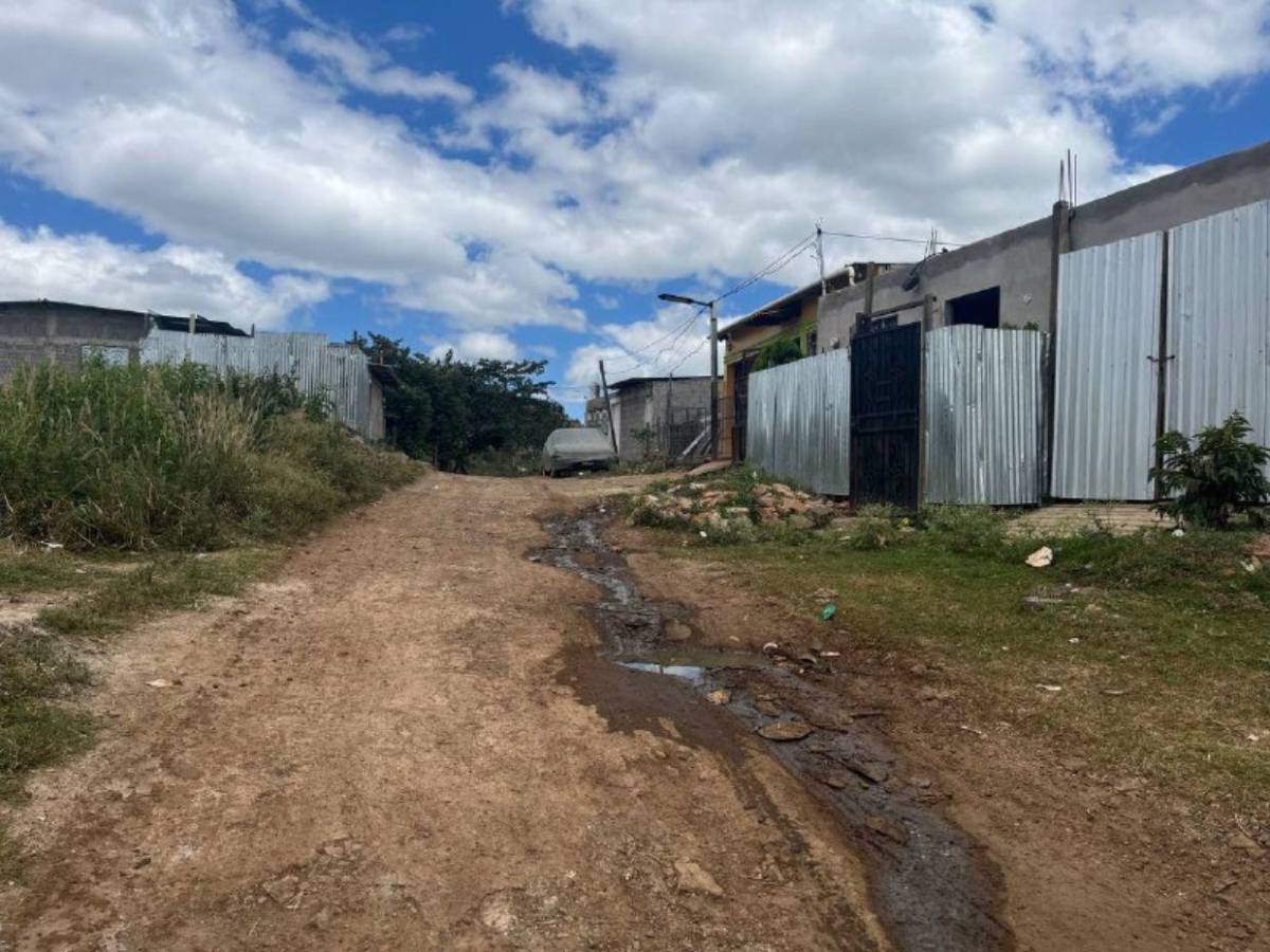 Calles destruidas complican la vida de familias en Monte de Los Olivos